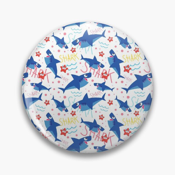 Item preview, cute shark pattern  designed and sold by donikudjo.