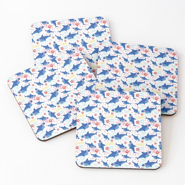 Item preview, cute shark pattern  designed and sold by donikudjo.