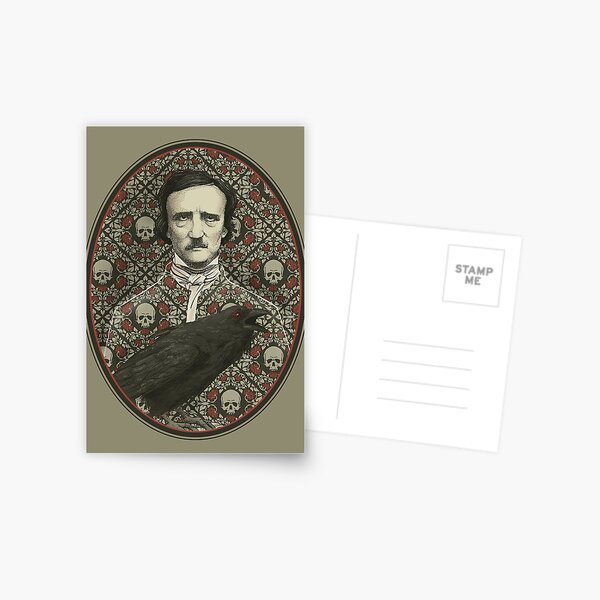 Edgar Allan Poe Postcard