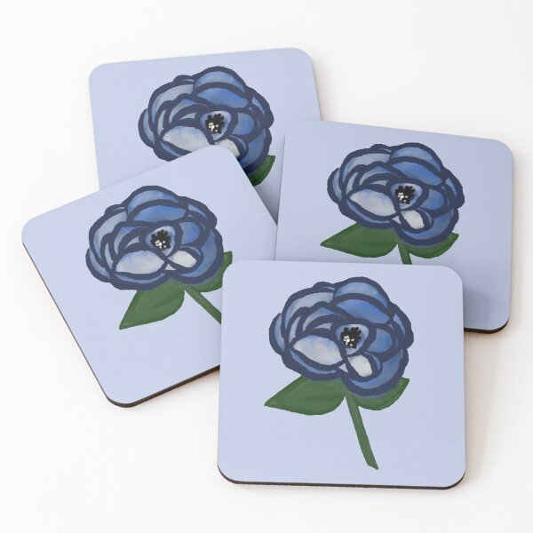 Item preview, Single blue flower designed and sold by hannaHKyong.