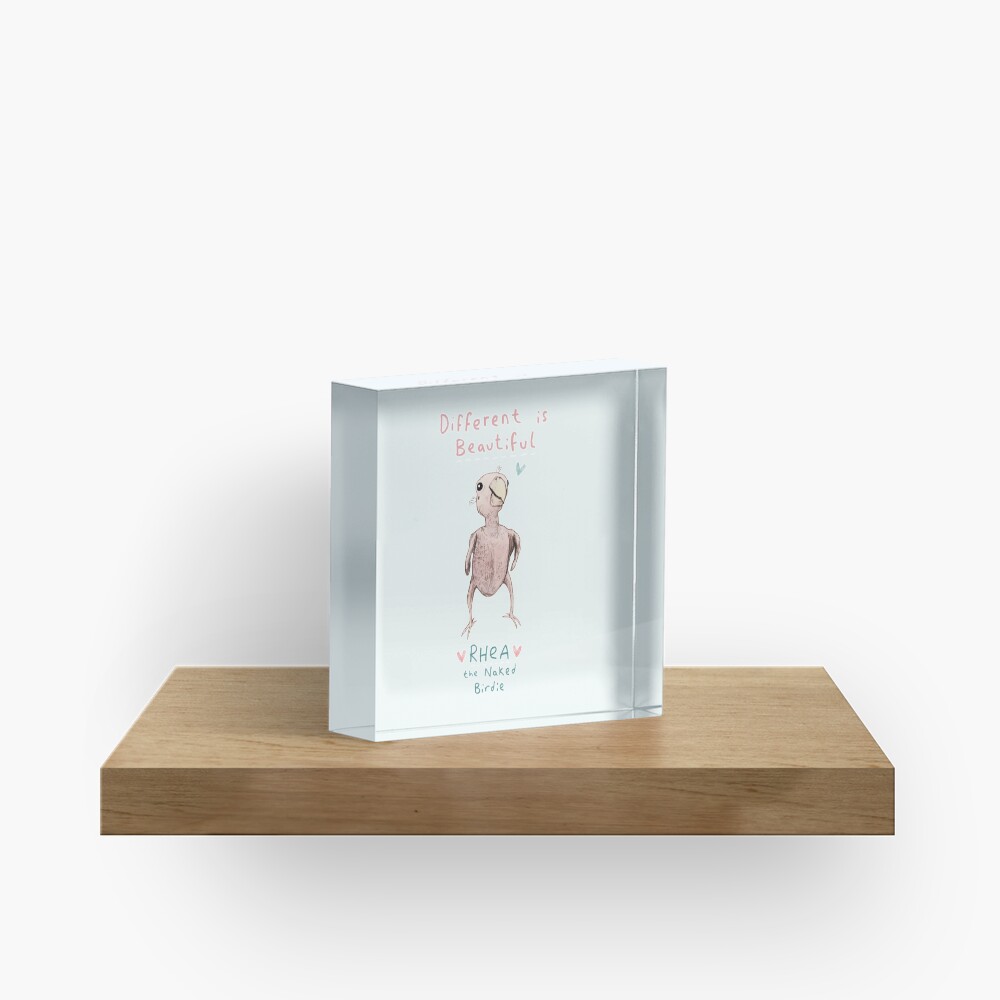 Rhea - Different is Beautiful Acrylic Block