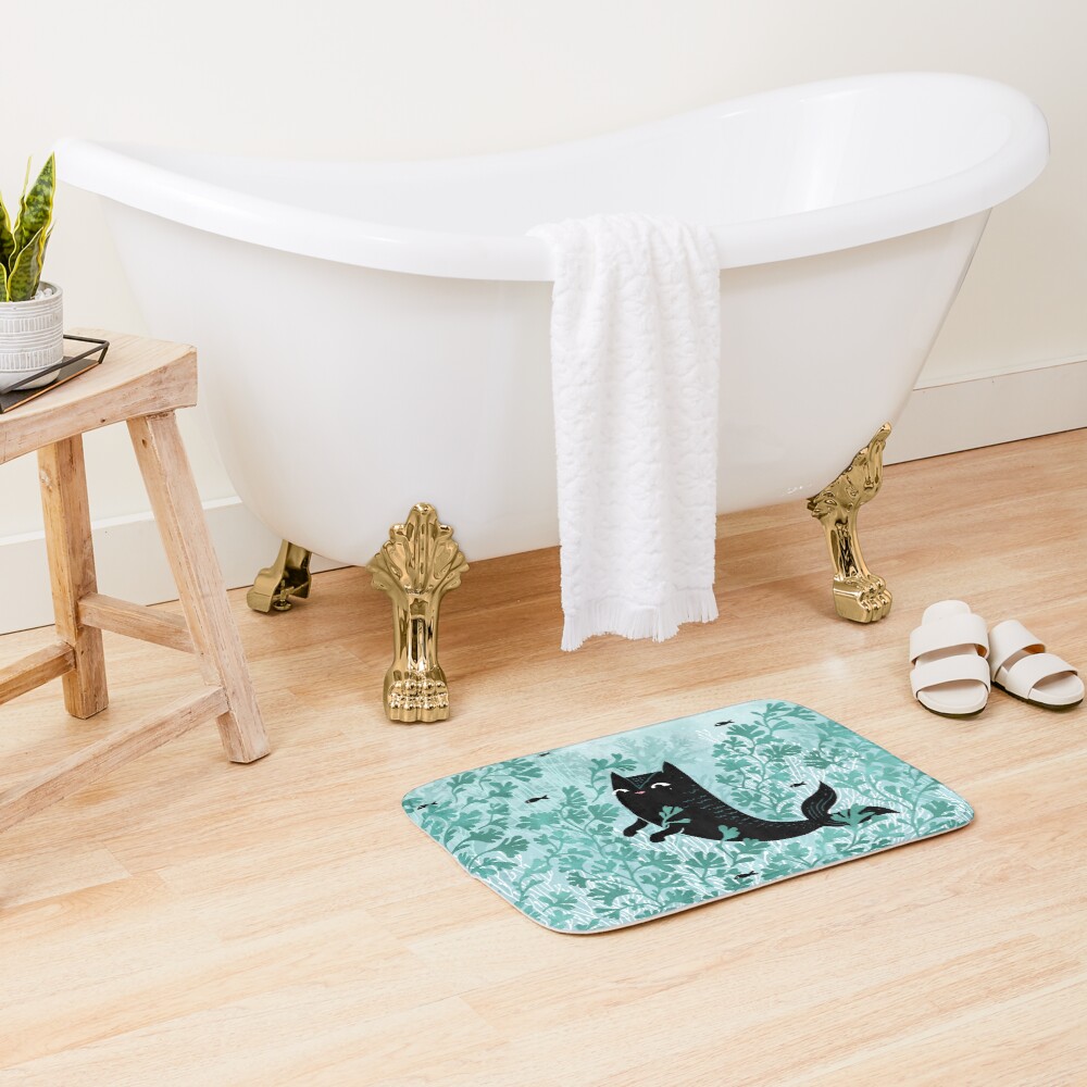 Undersea (Mint Remix) Bath Mat