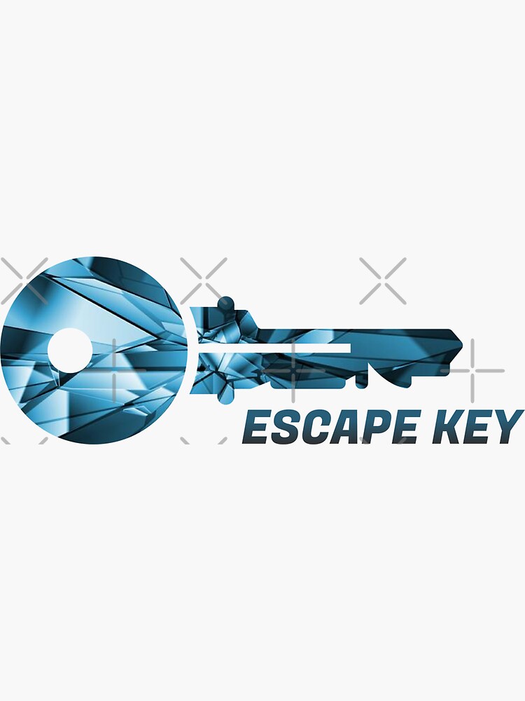 escape-key-escape-room-game-sticker-by-saechla-redbubble