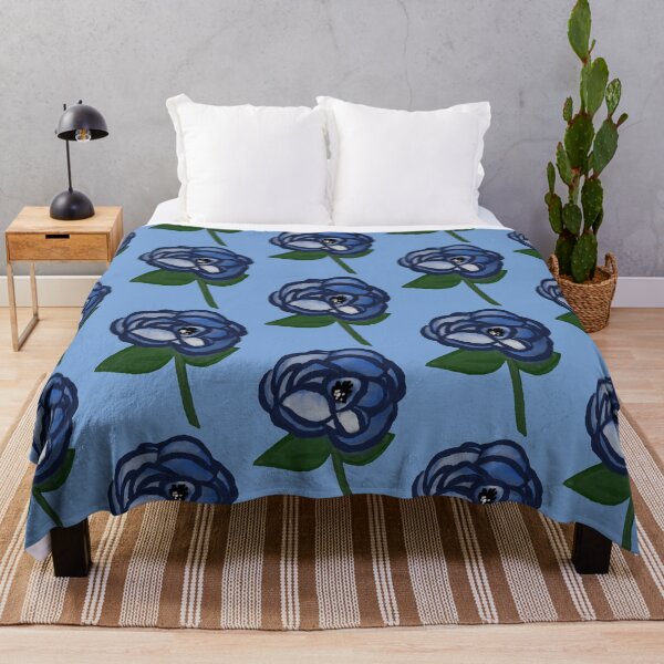 Item preview, Single blue flower designed and sold by hannaHKyong.