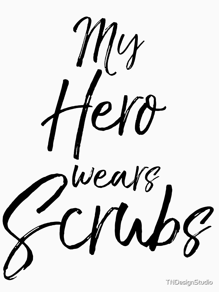 Imagen 6 de 6, Sudadera con capucha con la obra My Hero Wears Scrubs, diseñada y vendida por TNDesignStudio.