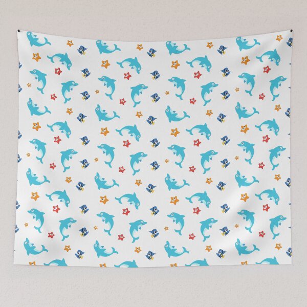 Item preview, cute sea fish pattern designed and sold by donikudjo.