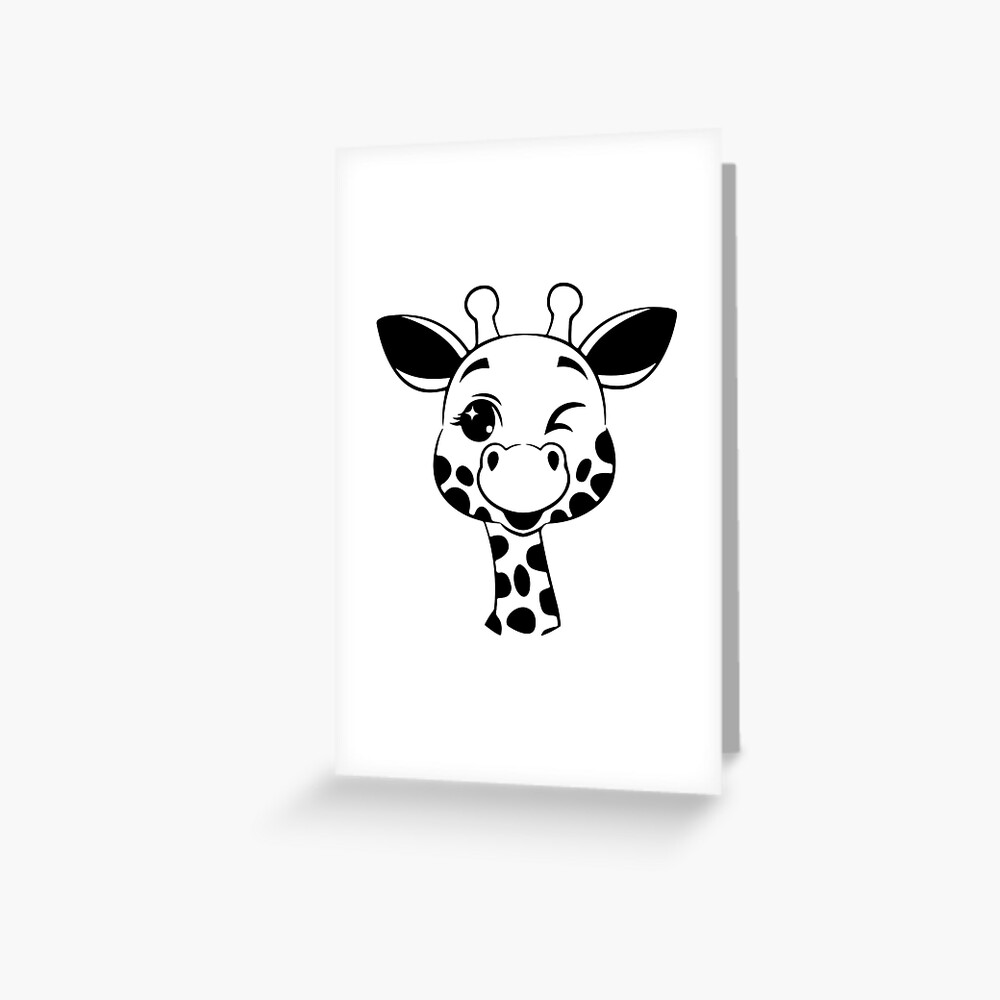 Download Giraffe Greeting Card By Adobestock Redbubble