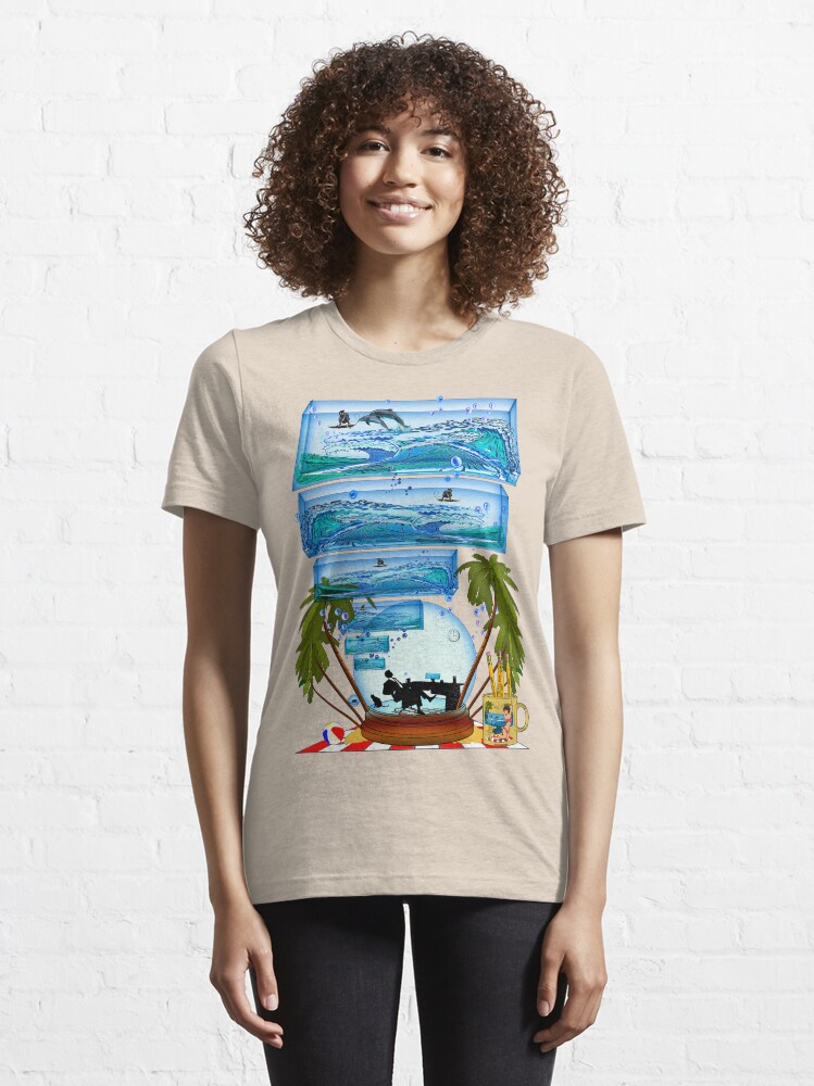 Alternate view of DESKTOP PARADISE Essential T-Shirt
