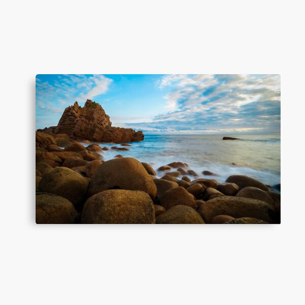 Item preview, Slow and smooth sea waves lapping at a beautiful rocky beach designed and sold by DesignBoard Photography.