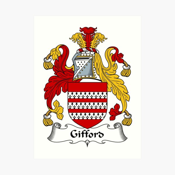 "Gifford Coat of Arms / Gifford Family Crest" Art Print by