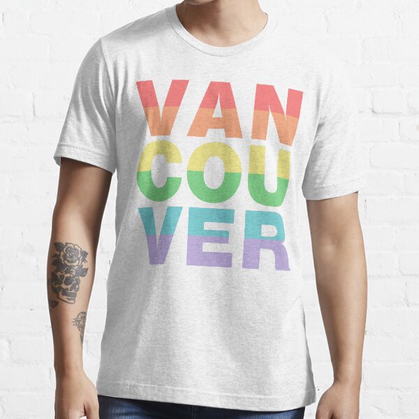 Eine weitere großartige Stadt mit allem, was man sich nur wünschen kann. Entworfen für Strandkleidung, schrieb ich Vancouver mit sonnengebleichtem Essential T-Shirt