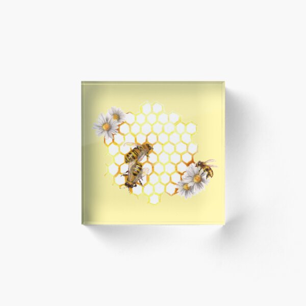 Honey Bee Acrylic Block
