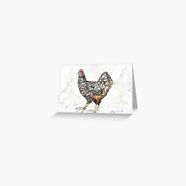 Carte De Vœux Poule A Lunettes Par Wimgcreative Redbubble