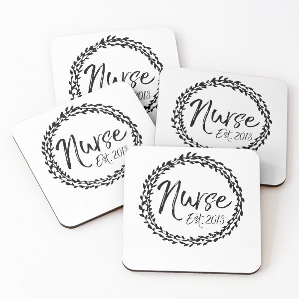 Artikelvorschau, Nurse Est. 2018 Flower Circle entworfen und verkauft von TNDesignStudio.