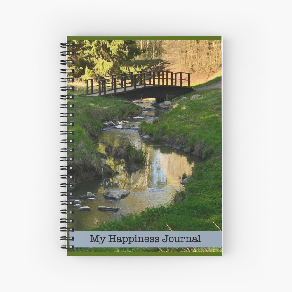 My Happiness Journal Water Under the Bridge Spiral Notebook