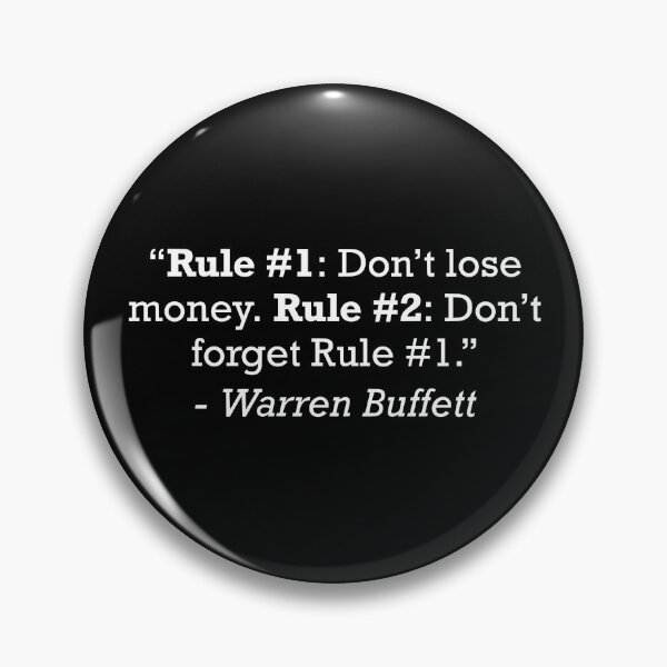 Item preview, Warren Buffett Quote - “Rule #1: Don’t lose money. Rule #2: Don’t forget Rule #1.” designed and sold by JackCurtis1991.