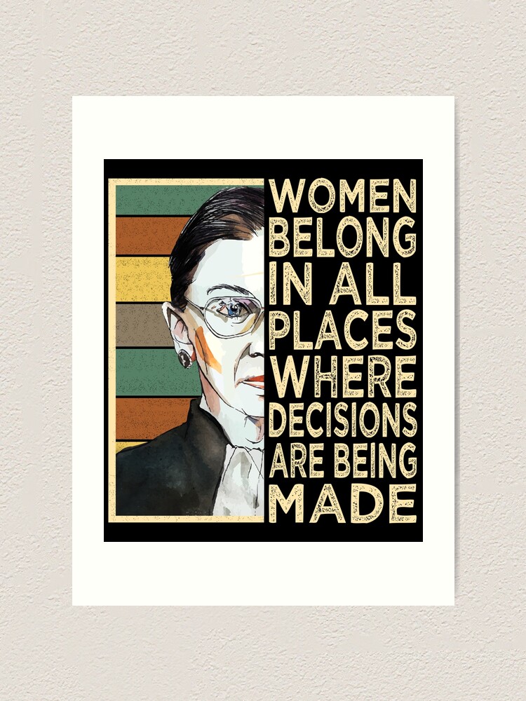Ruth Bader Ginsburg Quote Print Notorious RBG Printable Quote Digital Download Printable Art Instant Download Feminist Quote Print