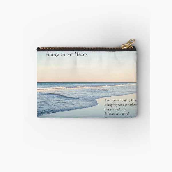 Item preview, Always in our Hearts Bereavement Sympathy Card beach scene #2 designed and sold by Images by Chris de Blank.