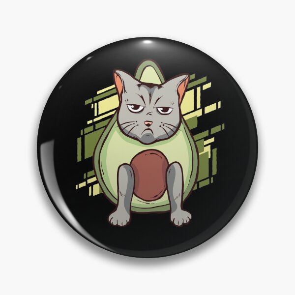 Item preview, GRUMPY AVOCADO CAT AVOCAT T-SHIRT TEE STICKER GIFT PRESENT designed and sold by Timcito.