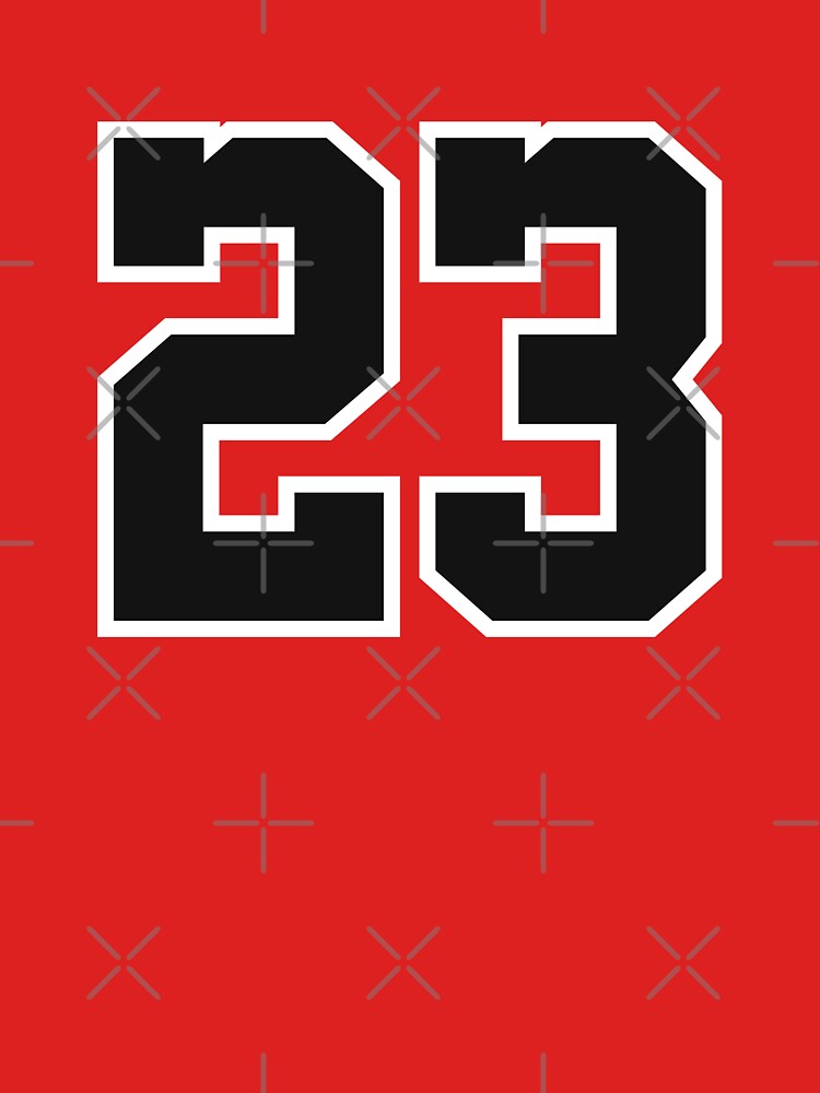 23 jordan jersey number chicago bulls simple cool shirt Essential T-Shirt  by COURT-VISION
