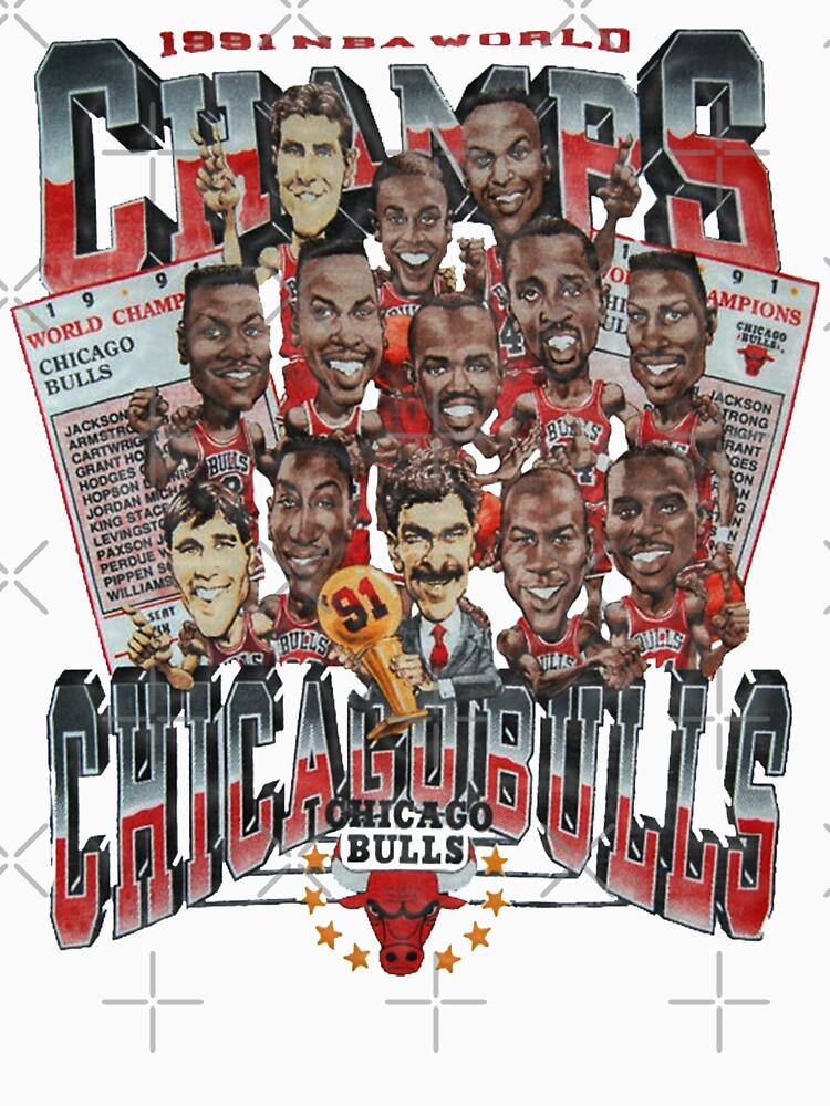 Official Champions Chicago Bulls 1991 Nba Finals Logo Shirt