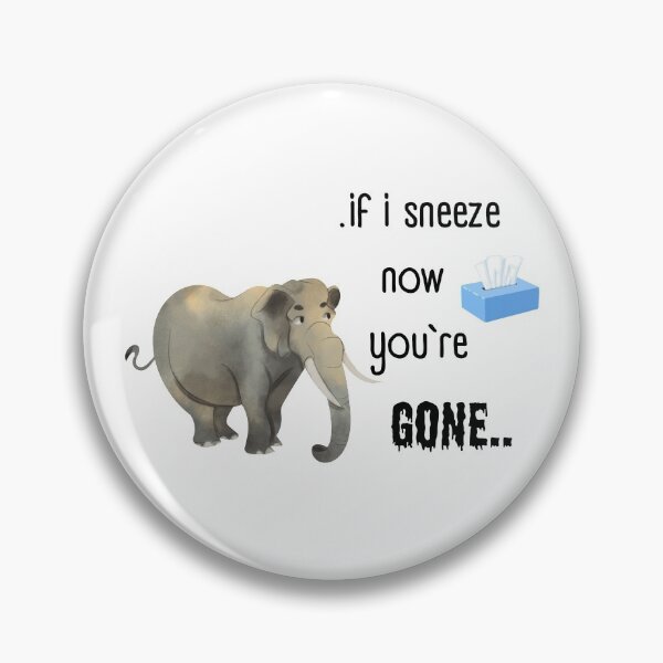 Item preview, Funny elephant sneezing designed and sold by WildCreation.