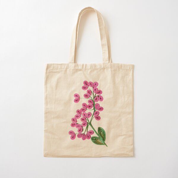 Heart Flowers Cotton Tote Bag