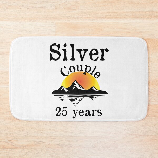 Item preview, Silver couple -25 years married designed and sold by Cutebutfunny.