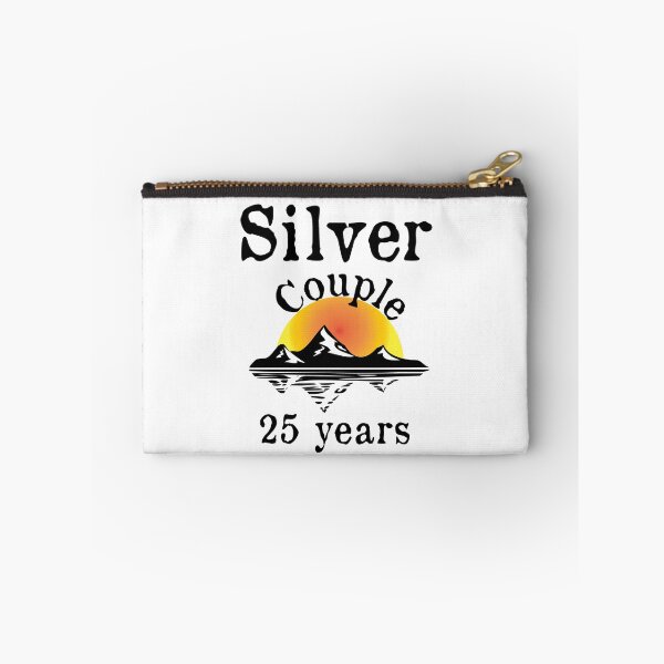 Item preview, Silver couple -25 years married designed and sold by Cutebutfunny.