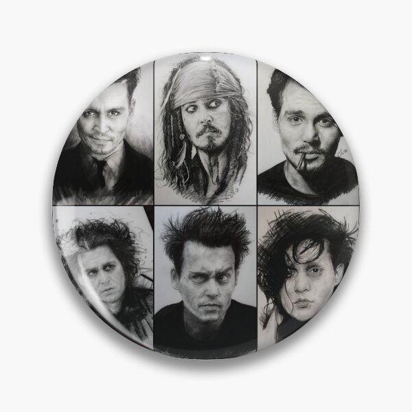 Item preview, Johnny Depp Pencil \ charcoal collection designed and sold by redmurphy.art.