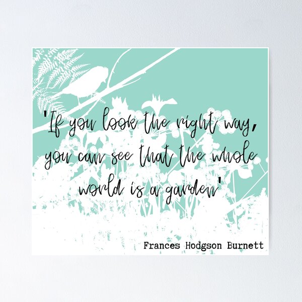 Item preview, The Secret Garden Quote designed and sold by MarbleCloud.