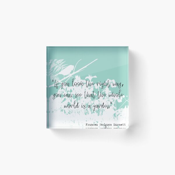 Item preview, The Secret Garden Quote designed and sold by MarbleCloud.