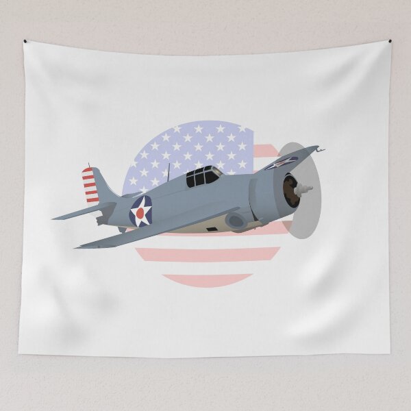 Item preview, Patriotic WW2 F4F Wildcat Airplane designed and sold by NorseTech.