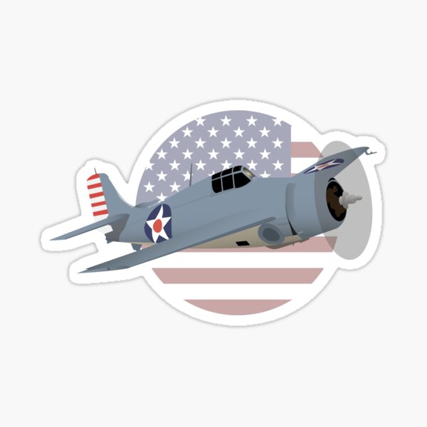 Item preview, Patriotic WW2 F4F Wildcat Airplane designed and sold by NorseTech.