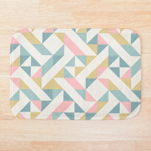RETRO geometry 10 Bath Mat