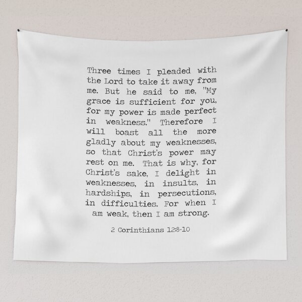 Item preview, 2 Corinthians 12:8-10 designed and sold by ReVivingHoPe.