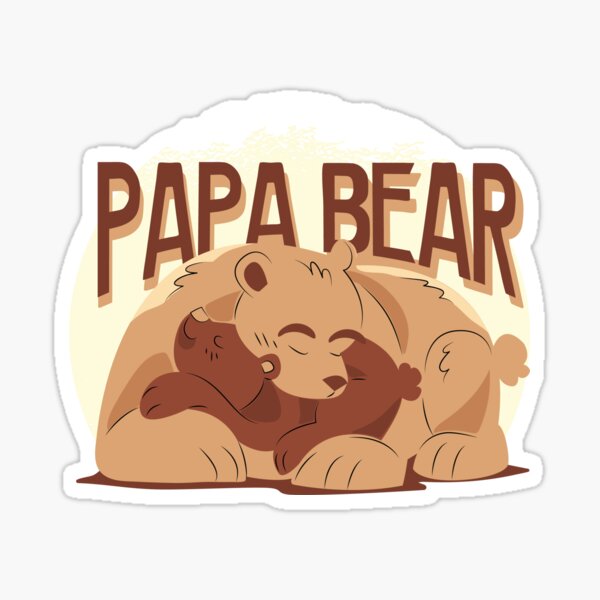 Macorner Papa Bear Gifts for Dad Graphic by little rabbit 995