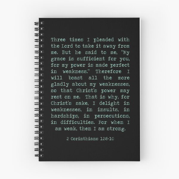 Item preview, 2 Corinthians 12:8-10 Turquoise designed and sold by ReVivingHoPe.