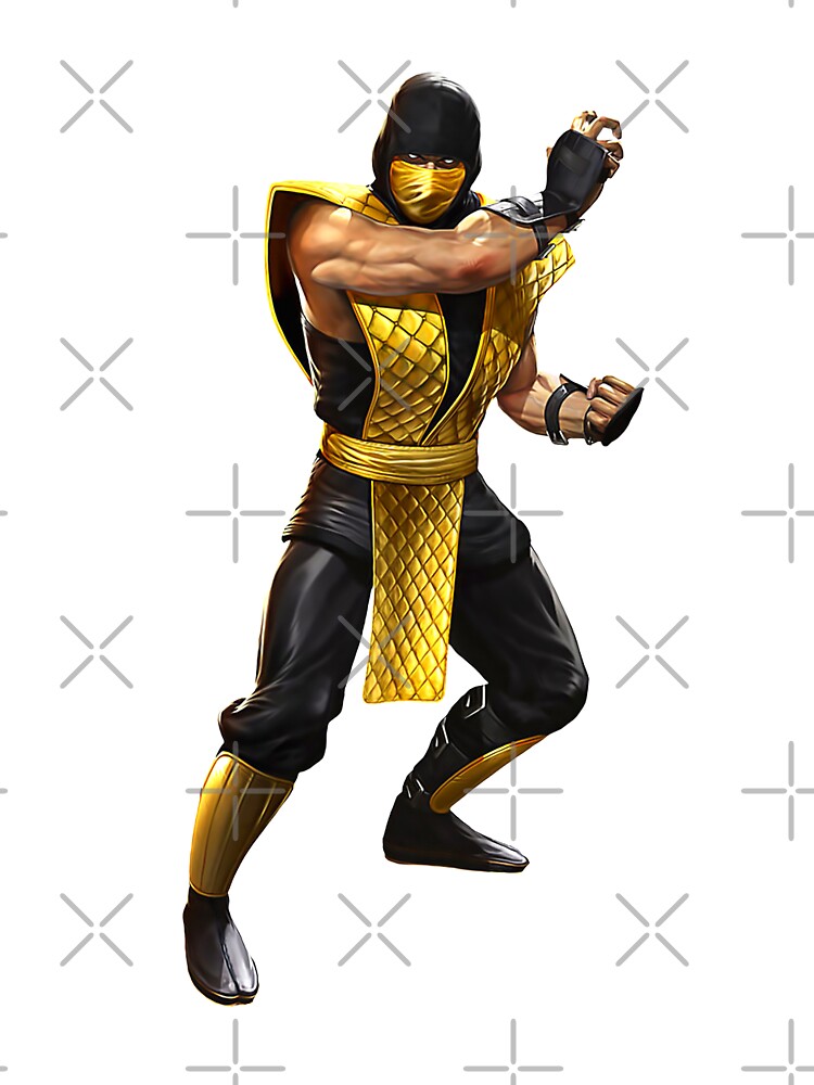 Camiseta Para Ninos Mortal Kombat Scorpion Classic Art De Hdpic Steem Redbubble