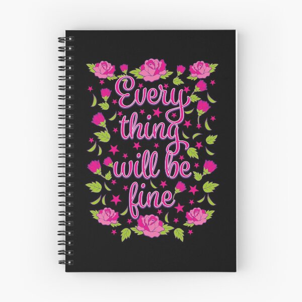 Item preview, 02 Everything will be fine Rosen Blumen Illustration 2020 designed and sold by Margarita-Art.