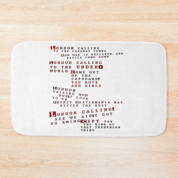 Item preview, London calling lyrics designed and sold by Flashboy.