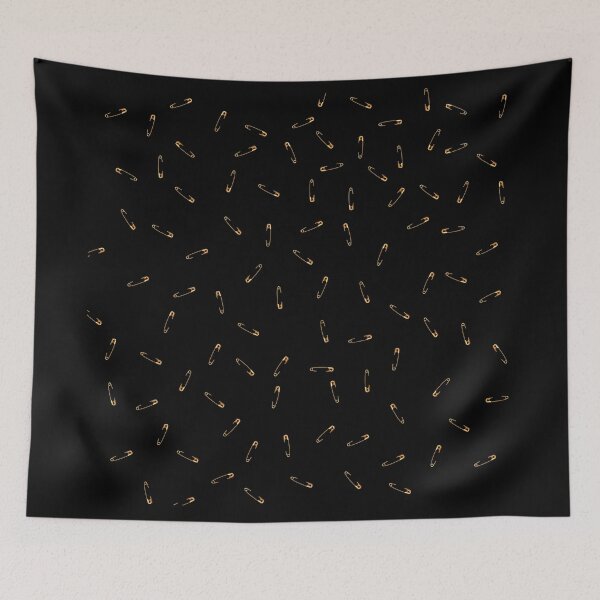 Item preview, safety pin Gold Collage designed and sold by FealHerion.