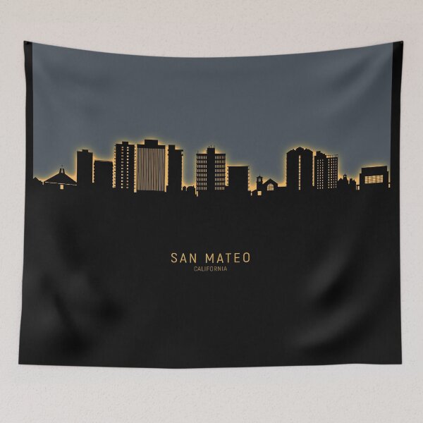 Item preview, San Mateo California Skyline designed and sold by ArtPrints.