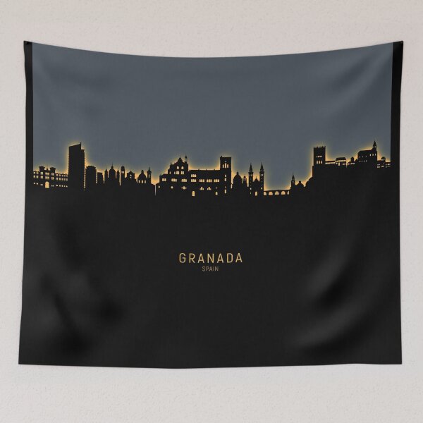 Item preview, Granada Spain Skyline designed and sold by ArtPrints.