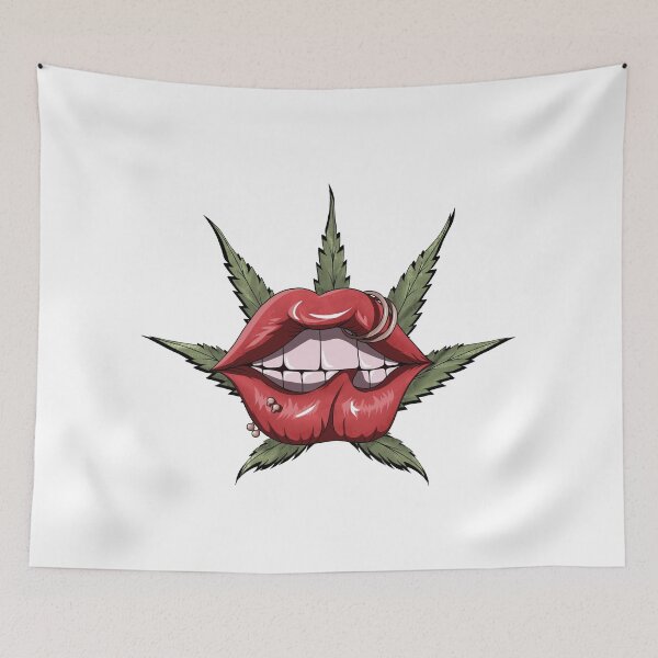 Item preview, Dope lips hemp stoners smoke grass gift designed and sold by redshirtz.