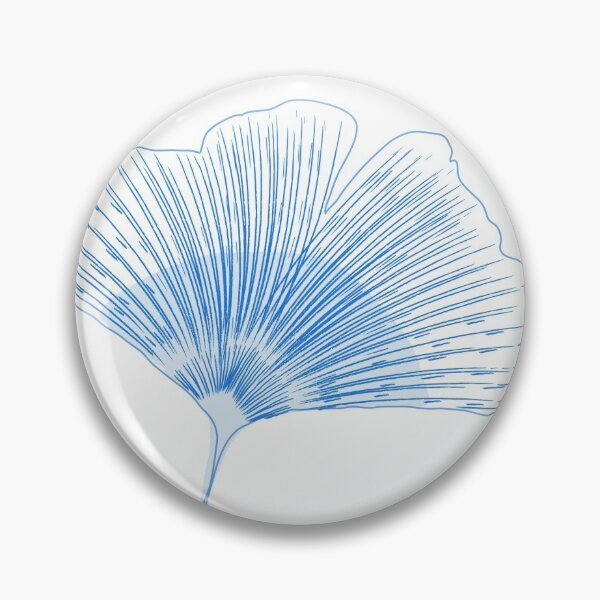 Item preview, Ginkgo in blue designed and sold by Emi Yañez.
