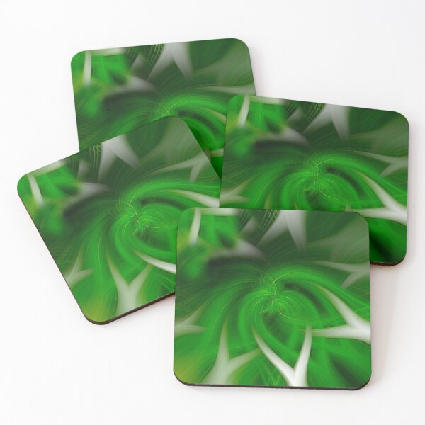 Aperçu de l'œuvre Motif abstrait en vert créée et vendue par Dreamscape Eclectic .