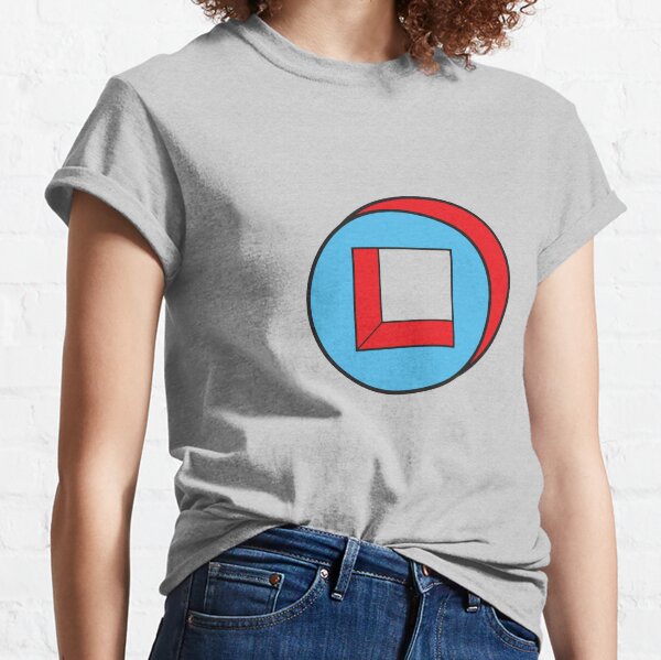 Blue Square / Red Circle Classic T-Shirt