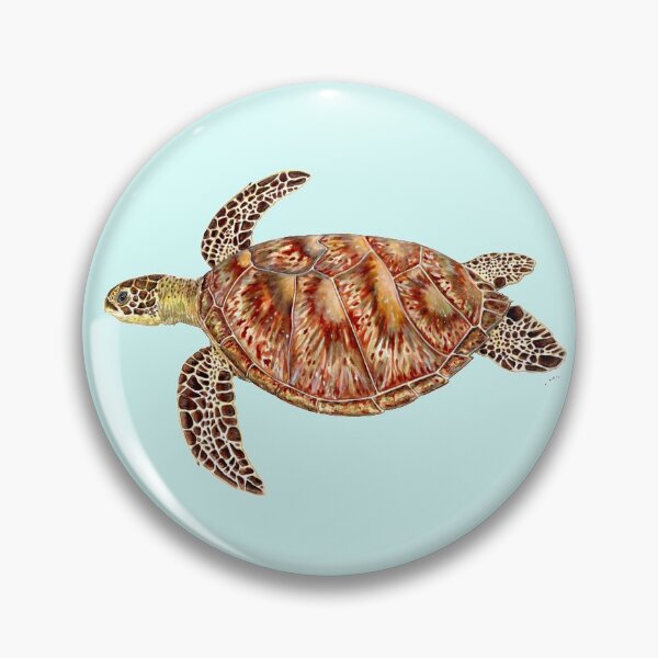 Item preview, Beautiful green sea turtle Chelonia Mydas designed and sold by chloeyzoard.