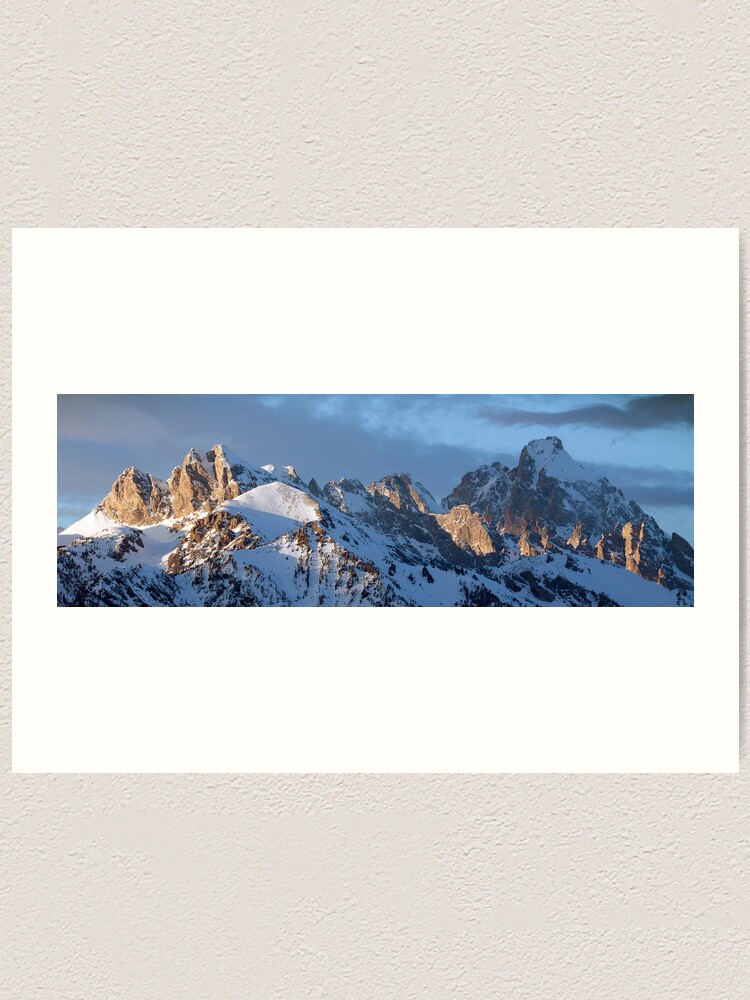 Alternate view of Howling Wolf and the Grand Teton (pan) Art Print